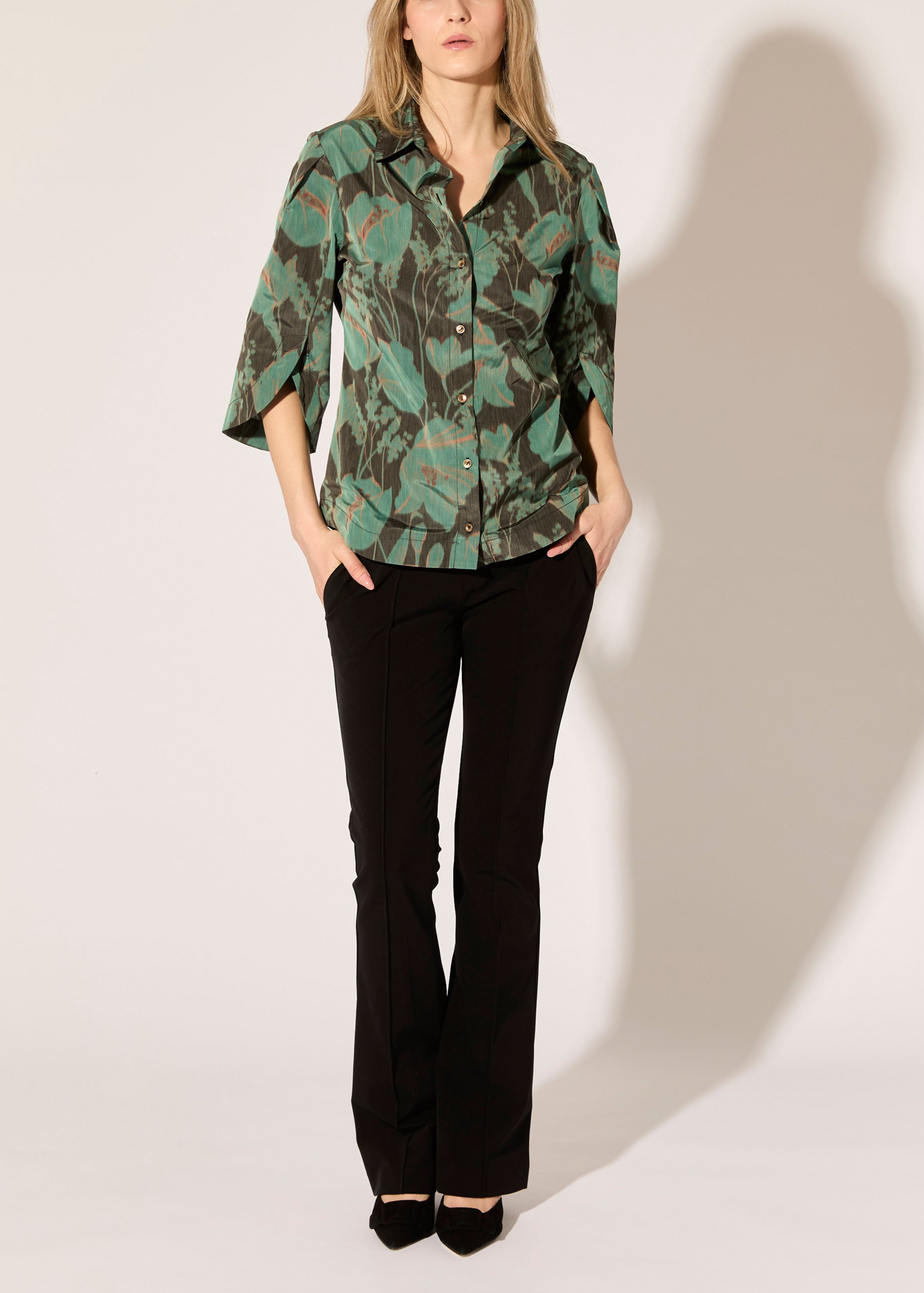 Dutch Floral Print Blouse