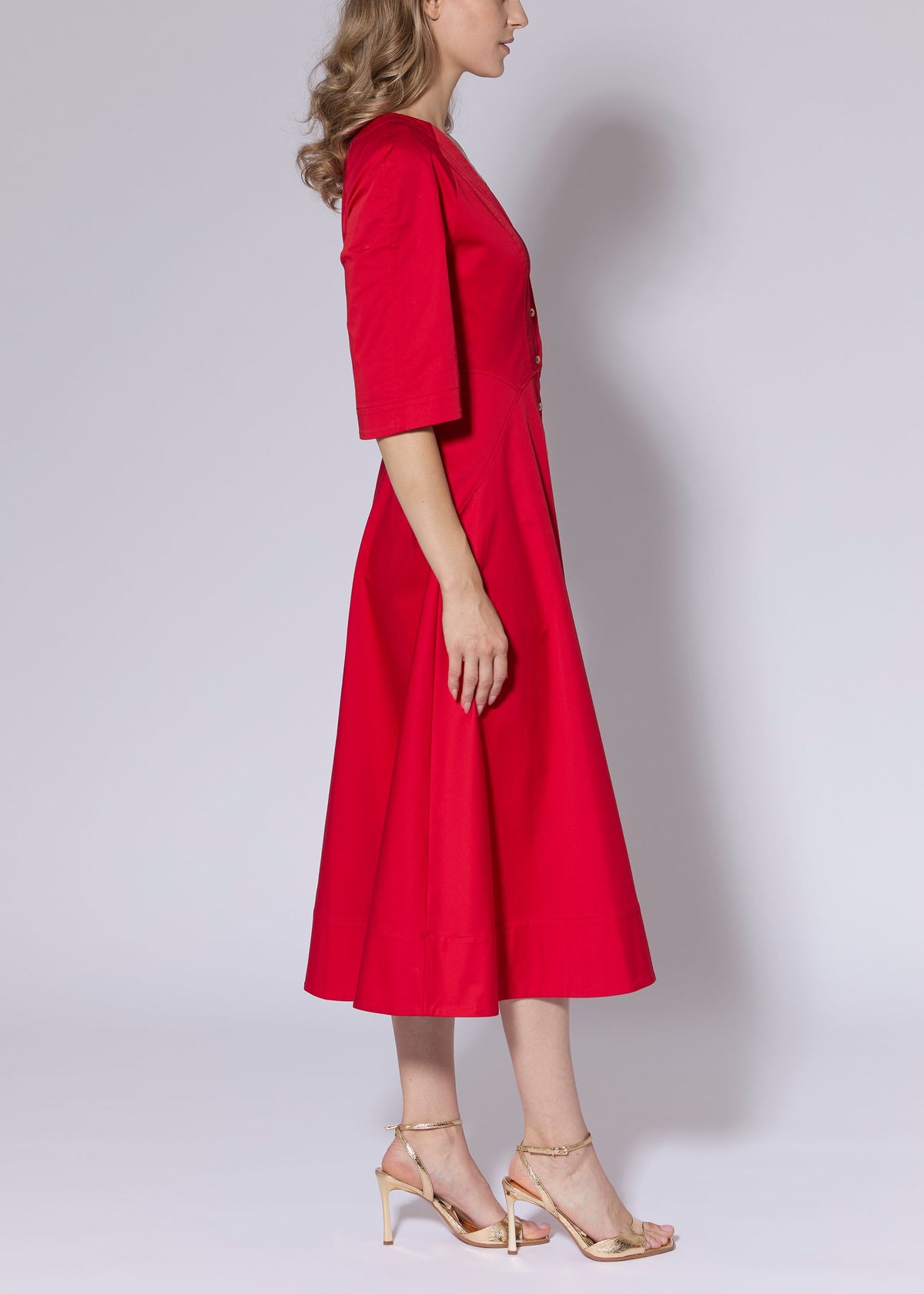 cotton sateen dress Luxe back fastenings ensure a size:XXL / 14-16 Holiday 2022 Ashley Maeling 6 Drawer