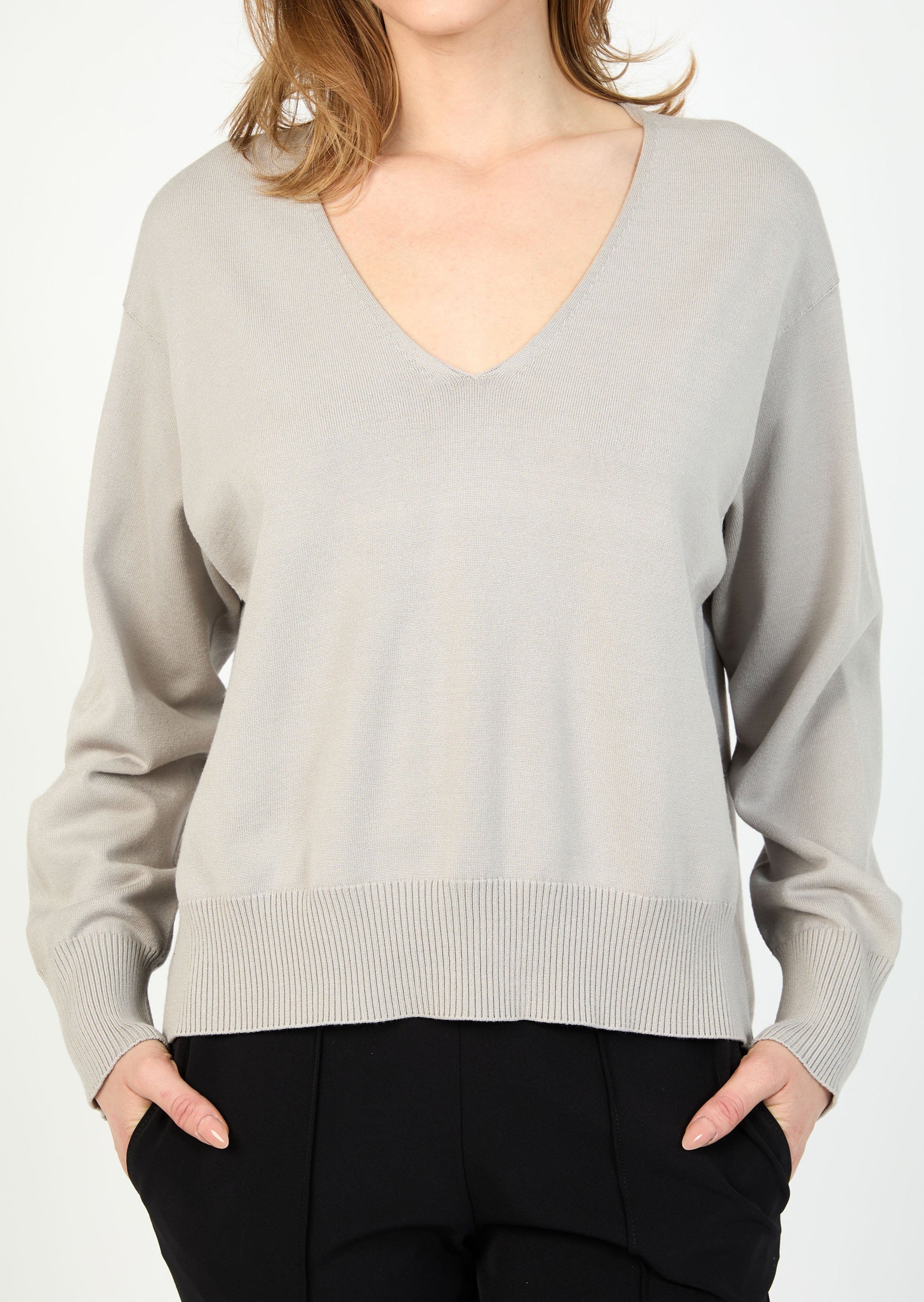 ECOVERA KNIT HIGH LOW SWEATER