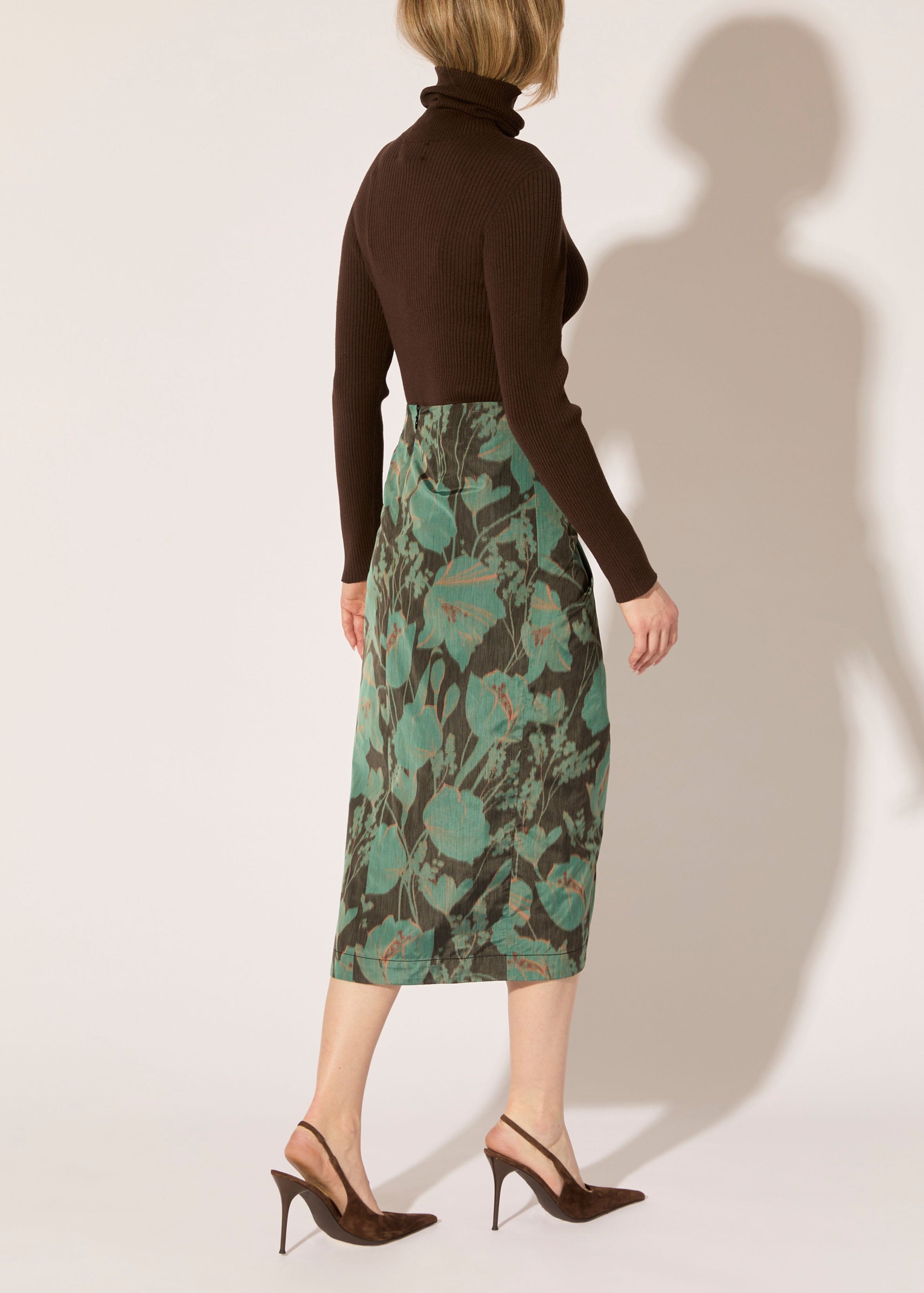 Dutch Floral Print Skirt