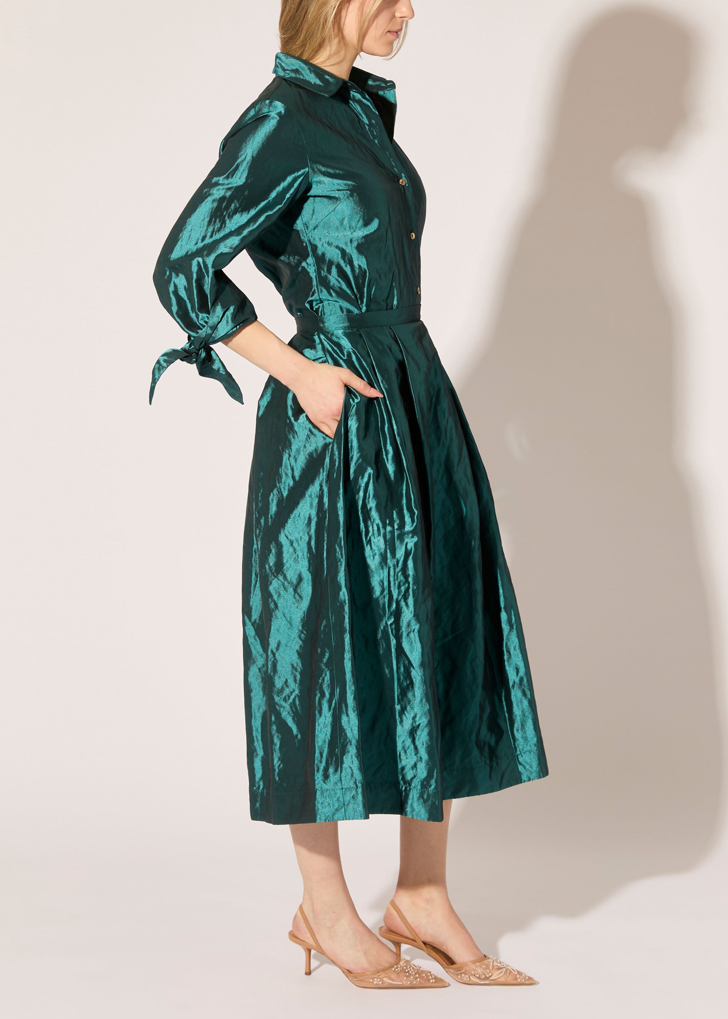 Metallic Taffeta Blouse - PREORDER