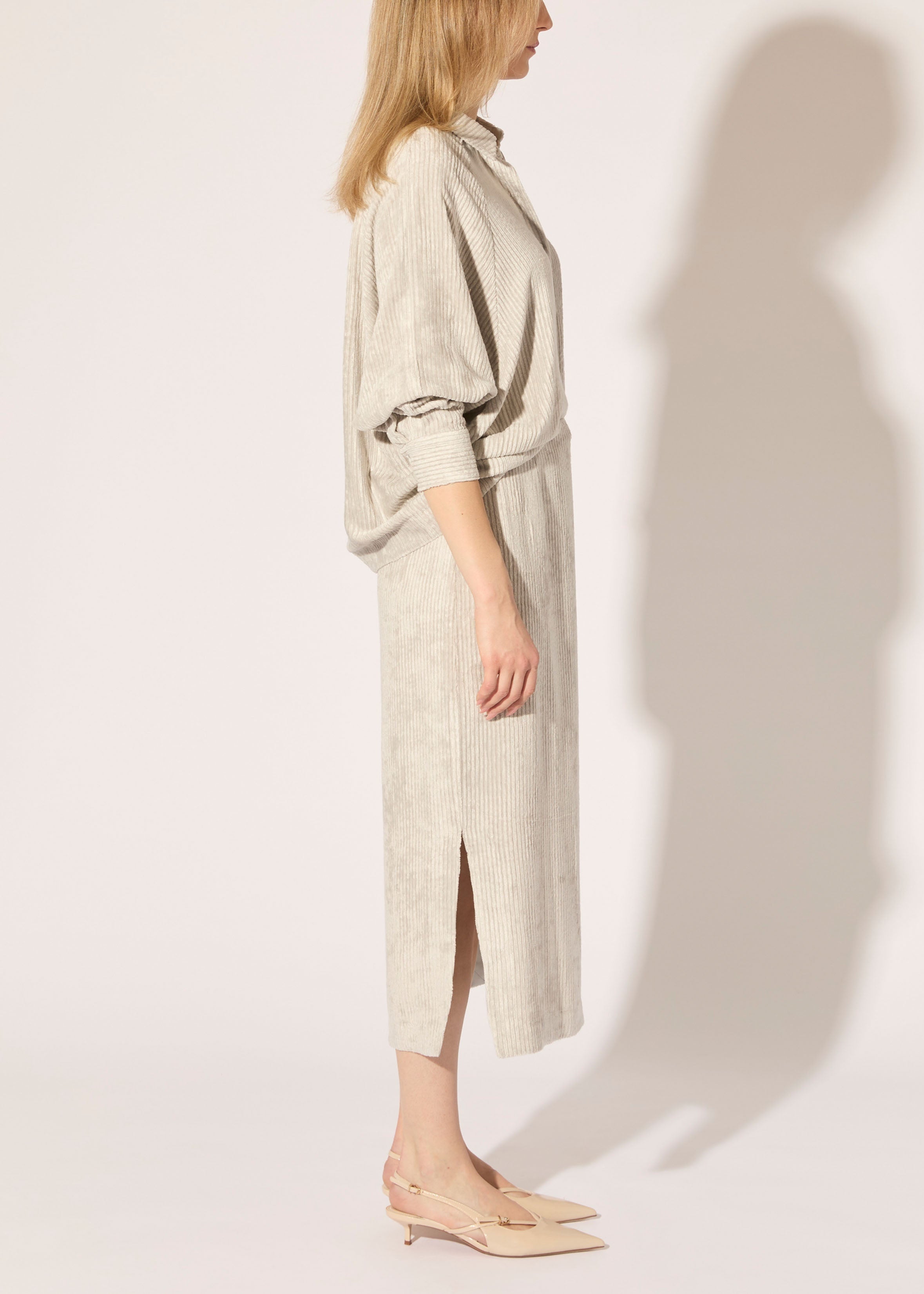 Corded Viscose Dolman Shirt - PREORDER