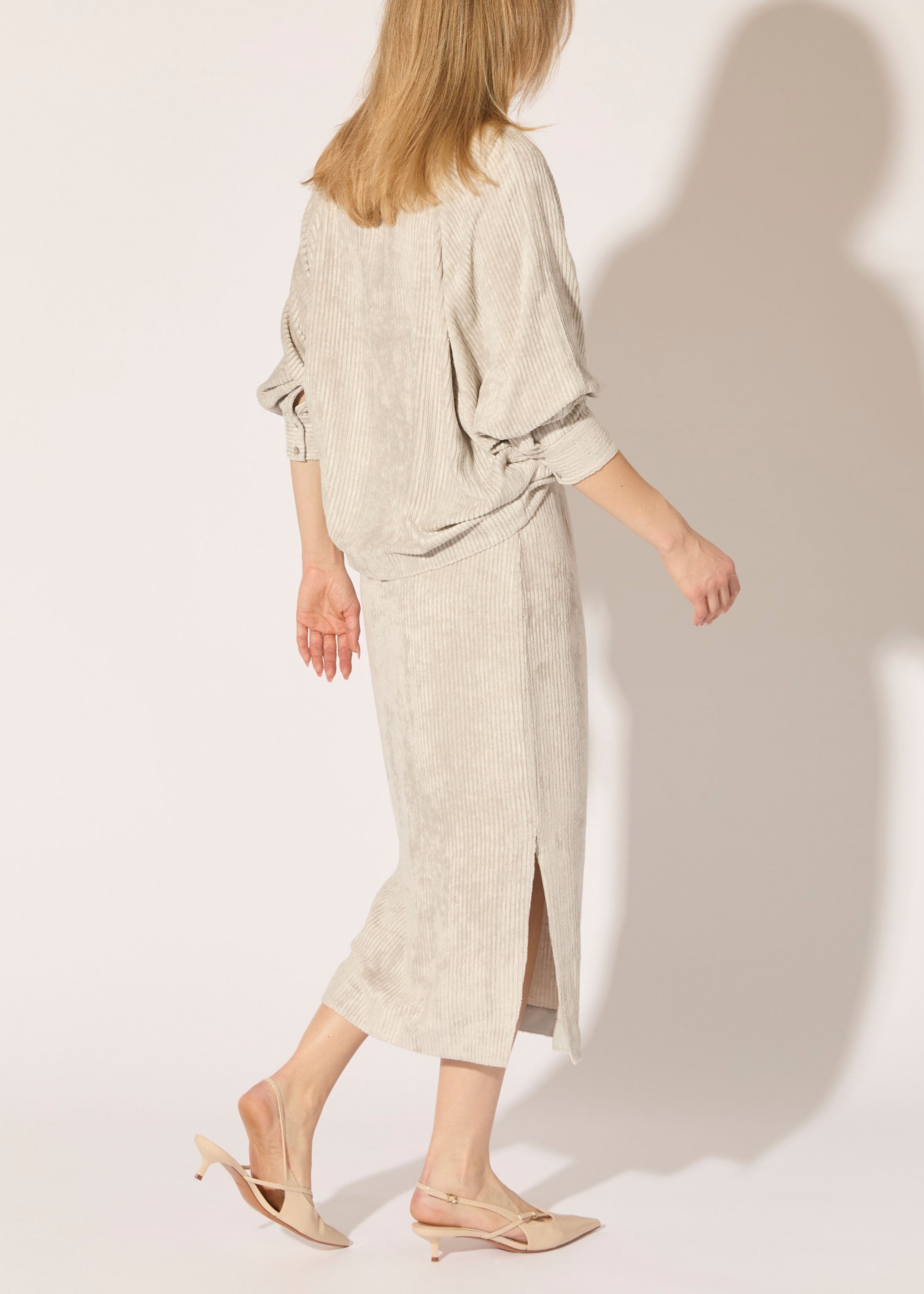 Corded Viscose Dolman Shirt - PREORDER