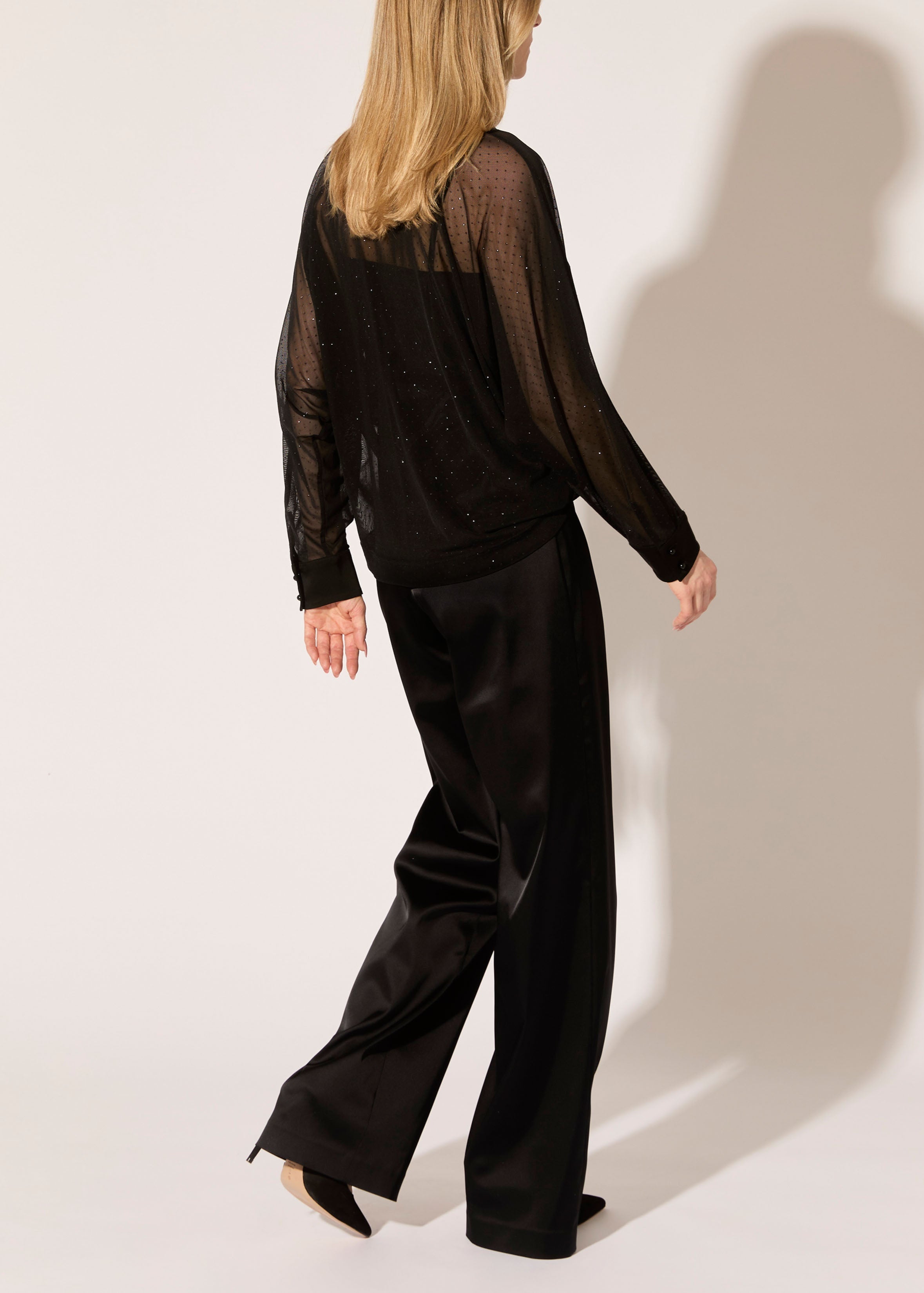 Glitter Dot Mesh Dolman Shirt - PREORDER