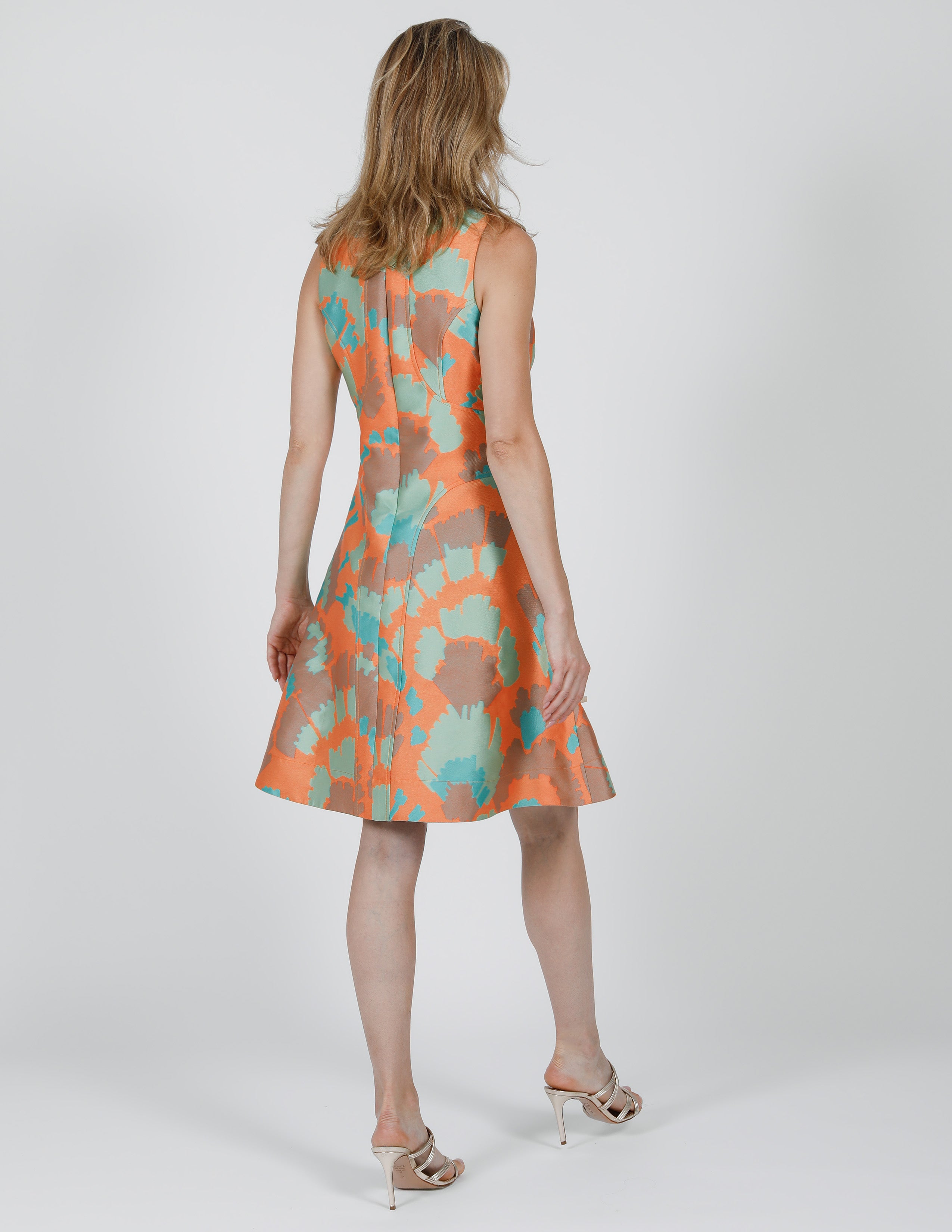LUXEMBOURG JACQUARD PARTY DRESS - SHIPS 3.31