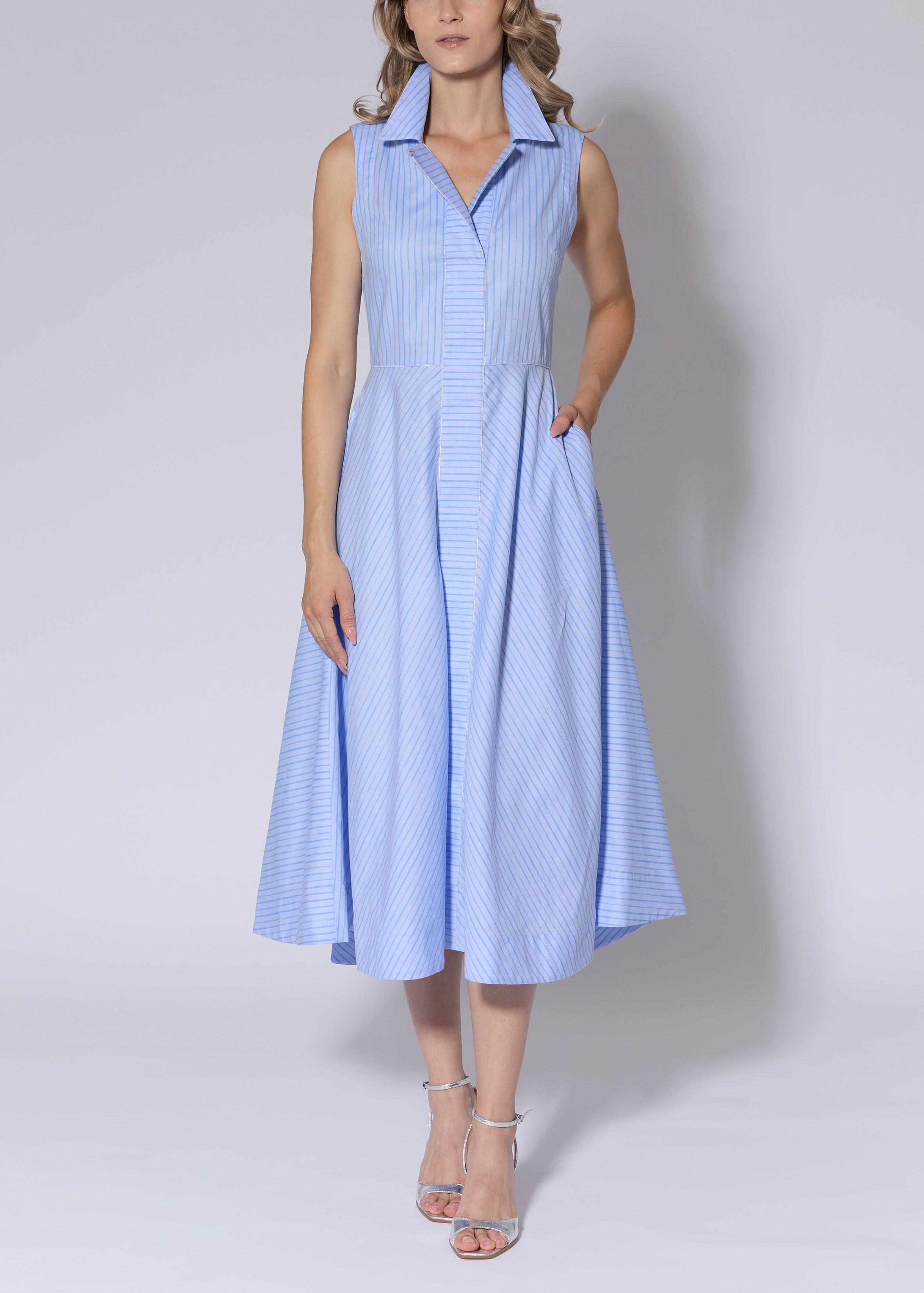 cotton stripe dress Cotton Terry Stripe Dress