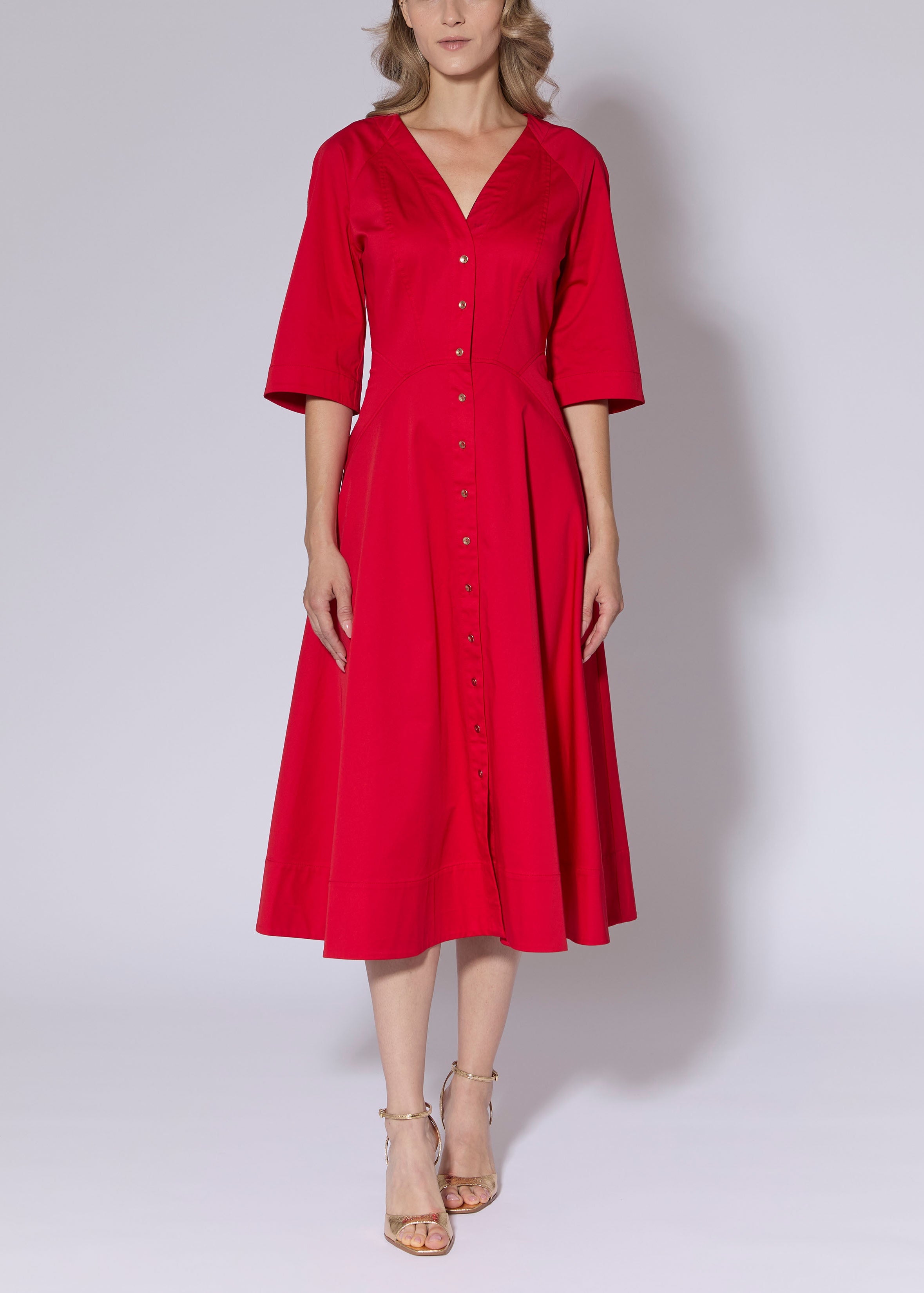 Luxe Cotton Sateen Dress | HILTON HOLLIS