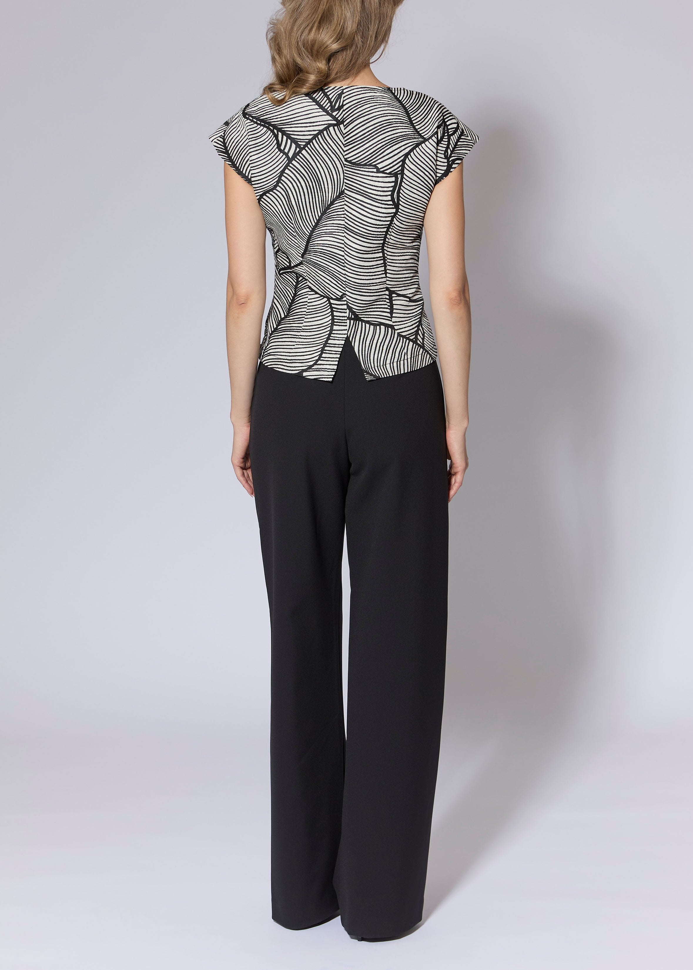Palm Jacquard Top