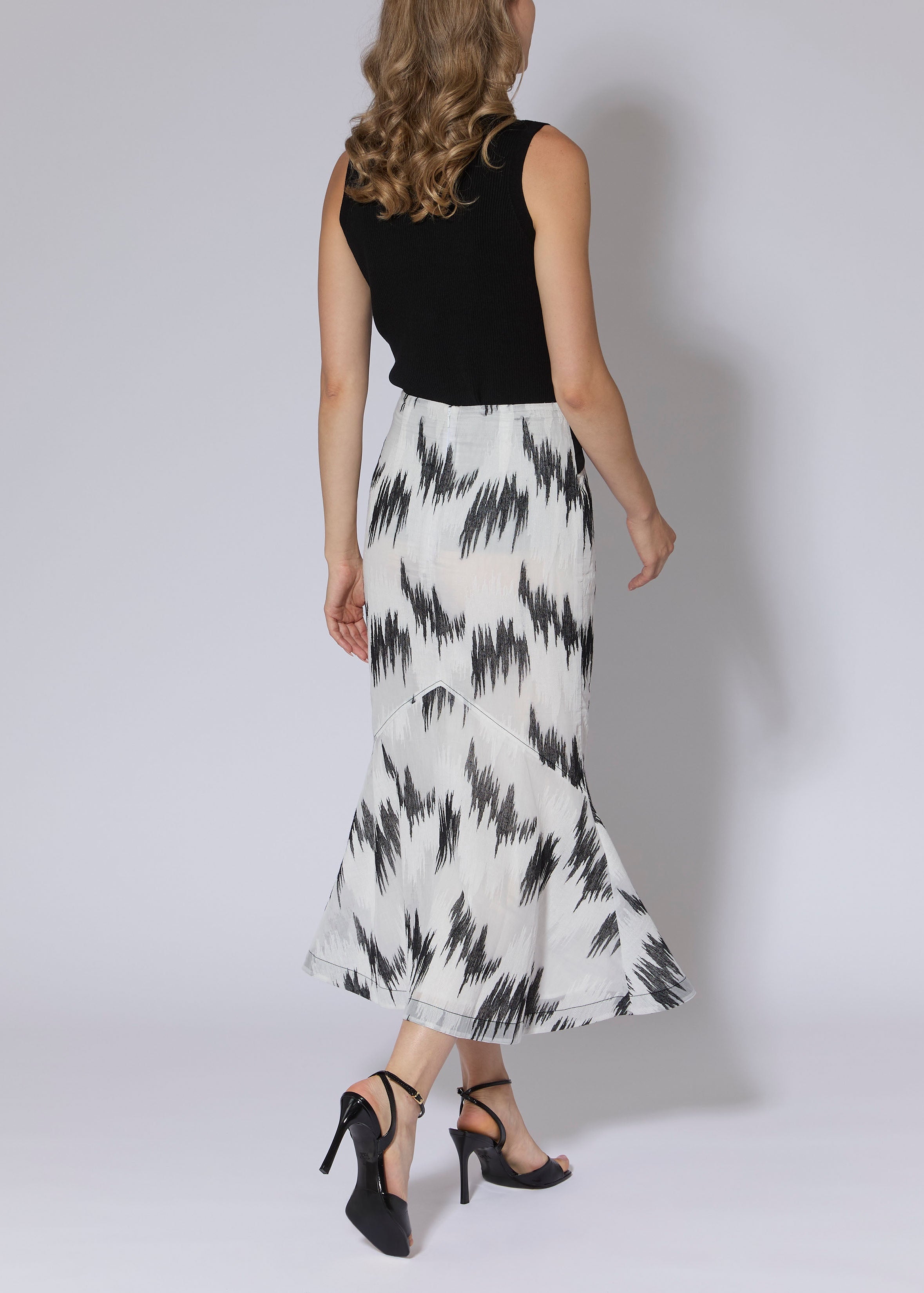 Flare Fil Coupe Skirt