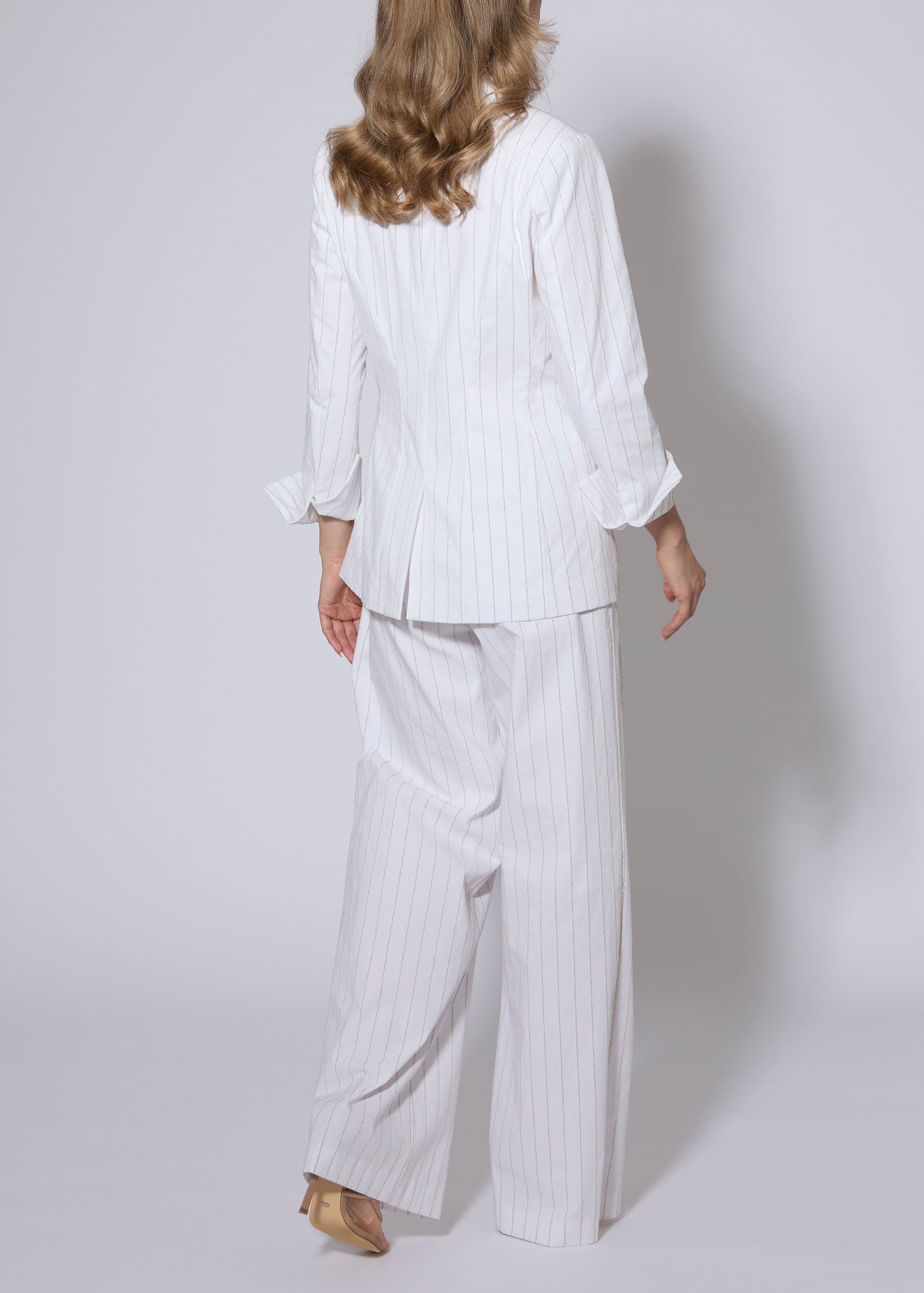 Boucle Stripe Cotton Jacket