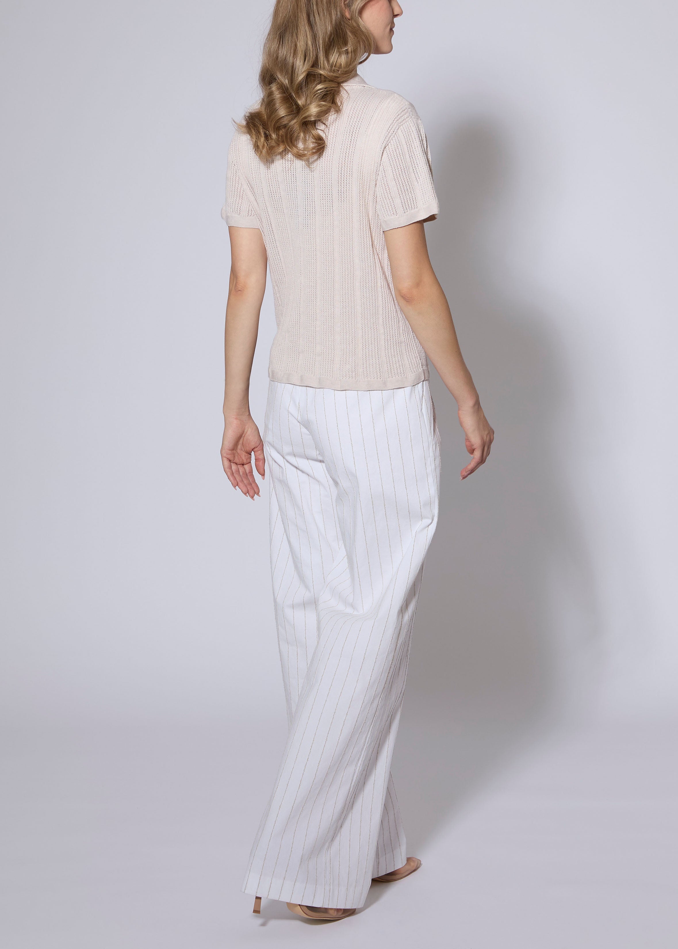 Boucle Stripe Cotton Pant